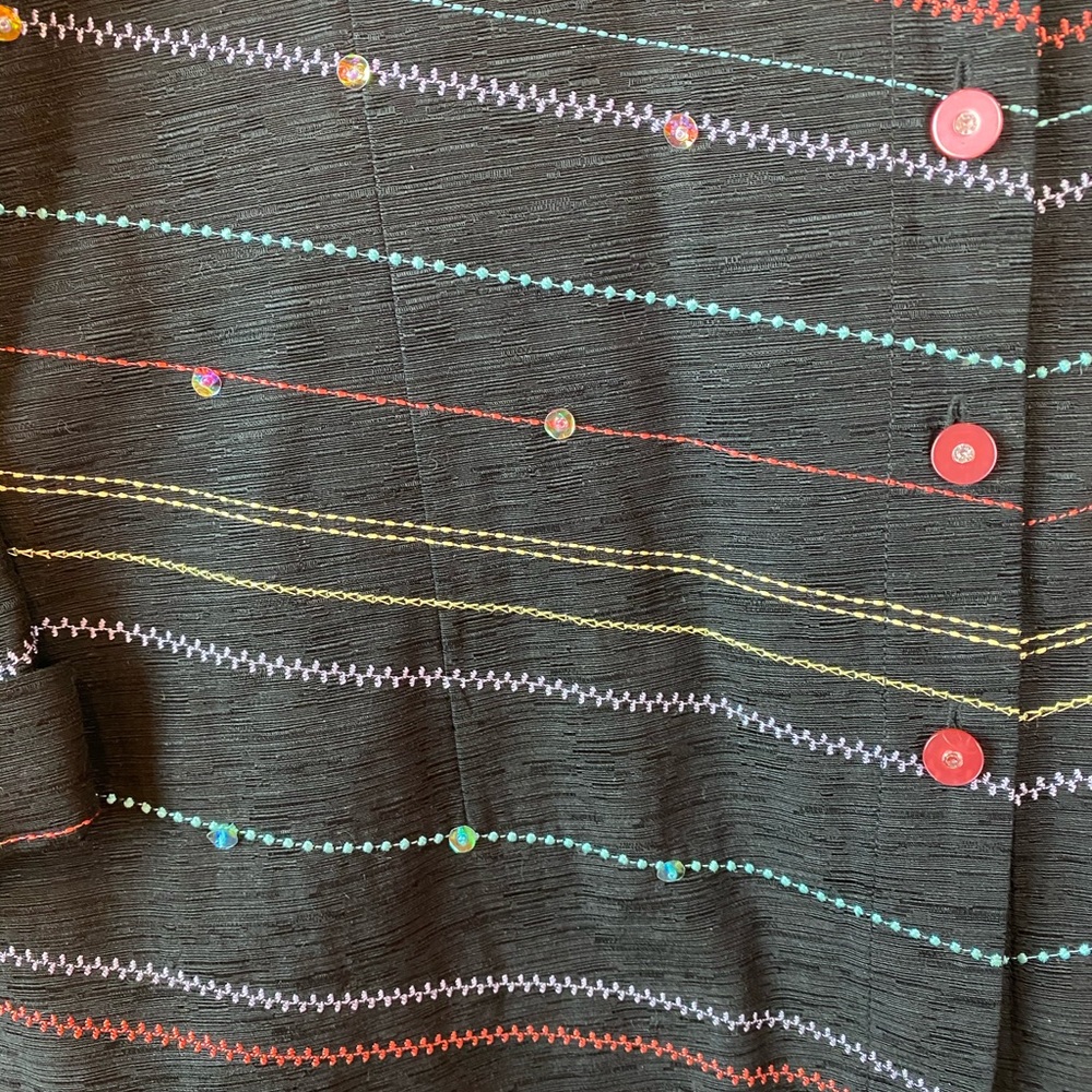 Silkland Button Down Blouse/Jacket Large - image 4